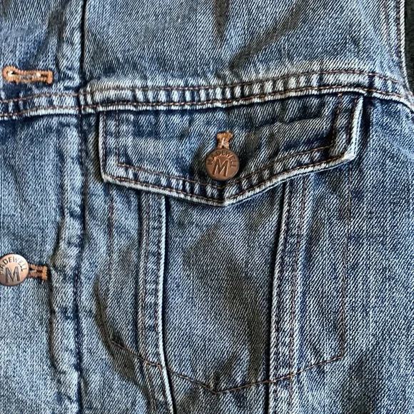 Madewell Sherpa lined denim jacket